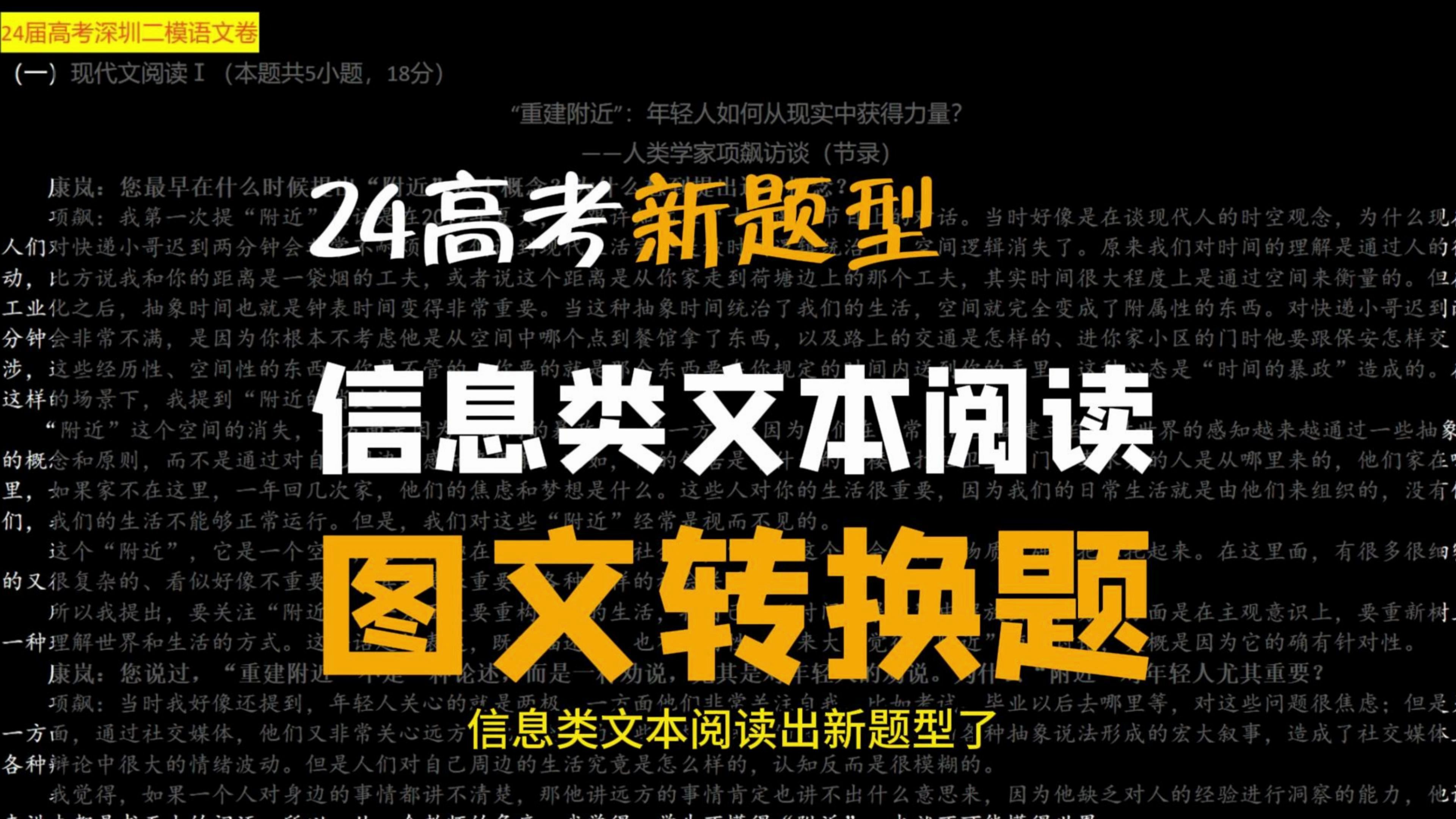 图文转换题——信息类文本新题型?NO!老题型了,轻松拿捏!哔哩哔哩bilibili