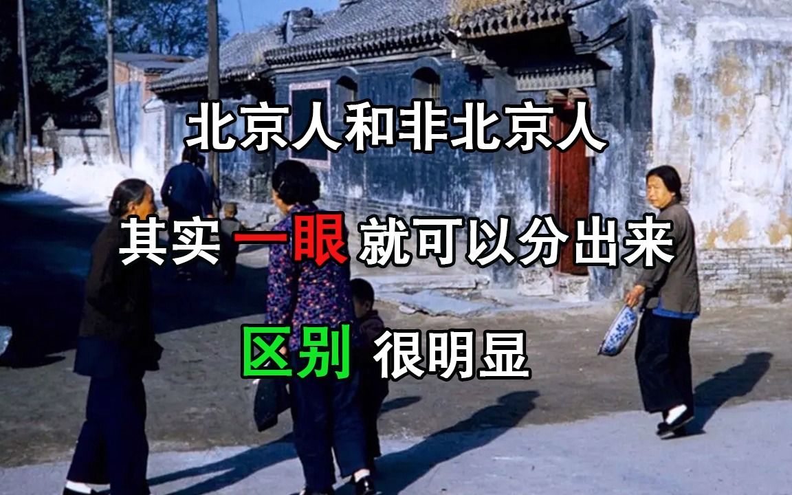 北京人和非北京人,其实一眼就可以分出来,区别很明显哔哩哔哩bilibili