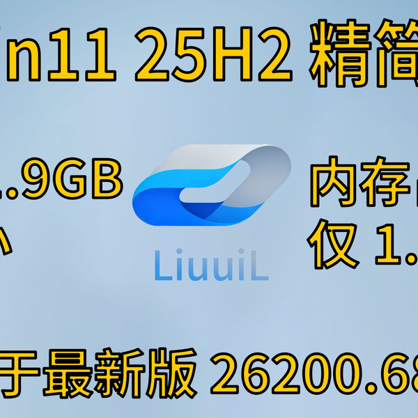 ぬ★大容量★最新★25H2★Win11★おまけOS★質問NG★返品不可 仅1.9GB大小的Windows11 25H2 精简版LiuuiL 11 26200.6899极限