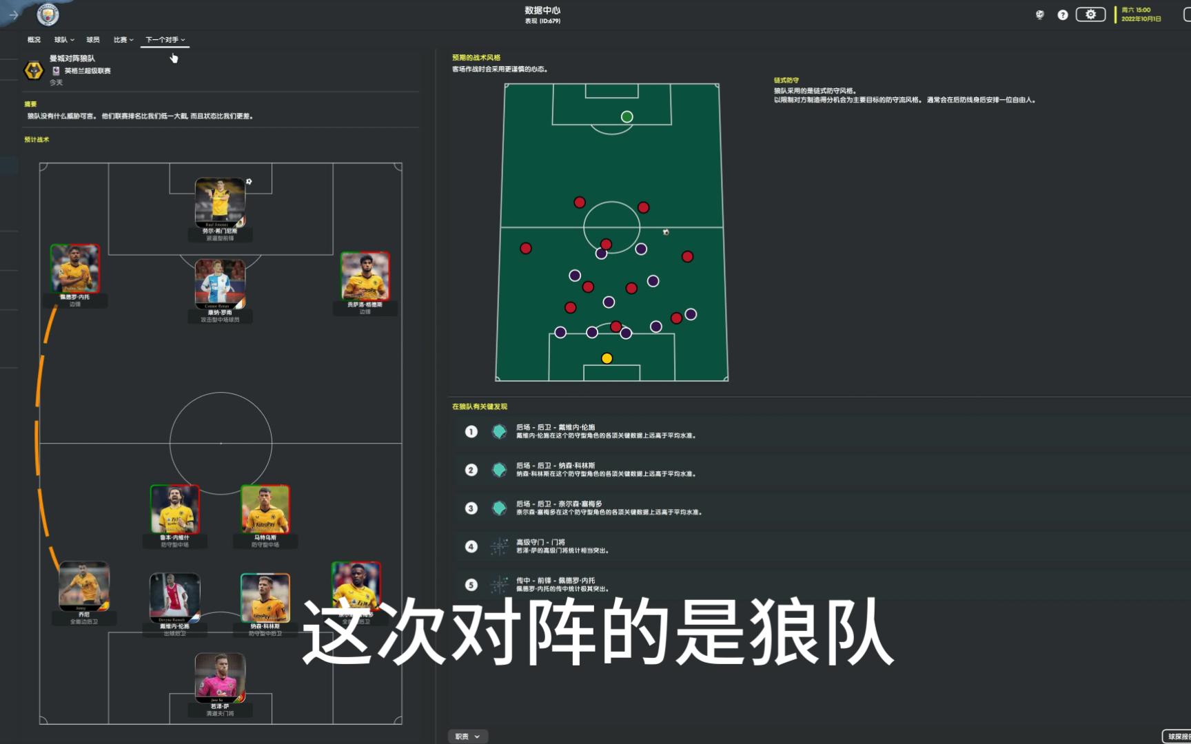 【FM23签下梅西的曼城】链式防守守不住 两翼齐飞飞不起 3球大胜狼队