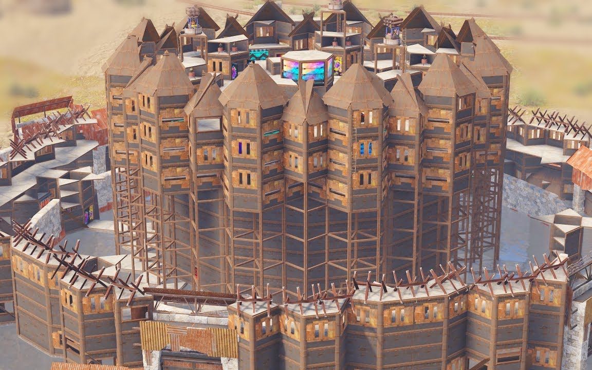 【rust腐蚀】突袭这个巨大的基地(使用新武器)