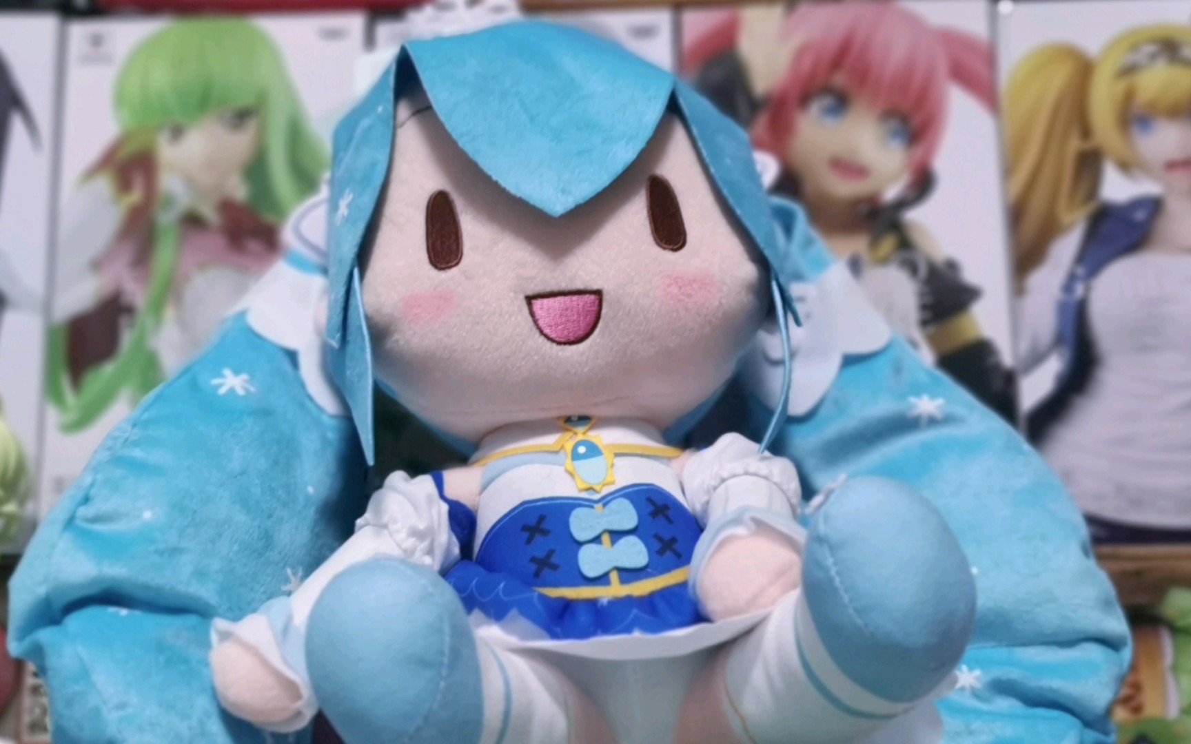 【初音fufu】2019雪初音娃娃 超可爱的初音玩偶 软软的爱不释手(~▽~)