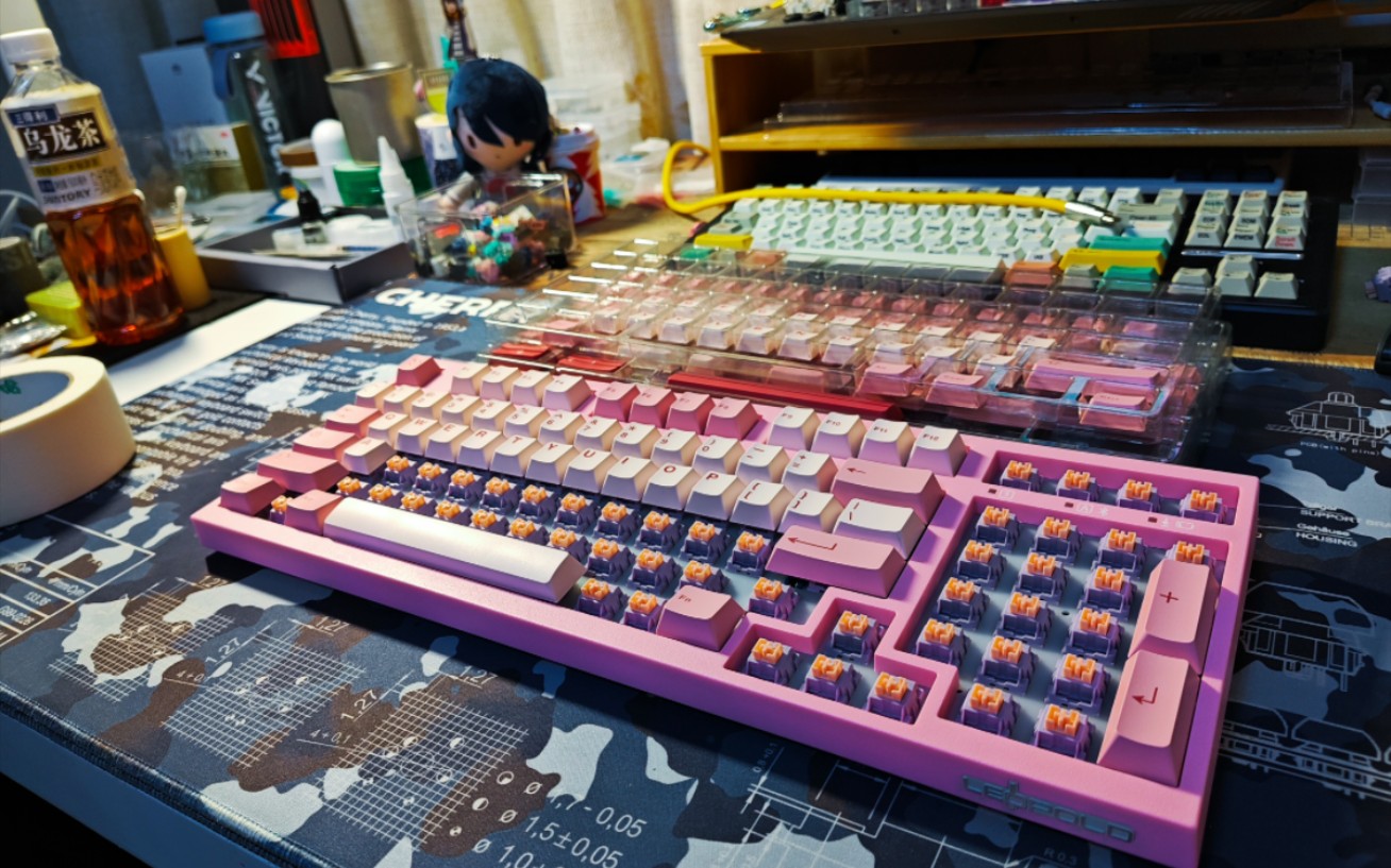 Leopold Fc980Mbt NANA 改pom定位板 牛紫轴v1 打字音分享哔哩哔哩bilibili