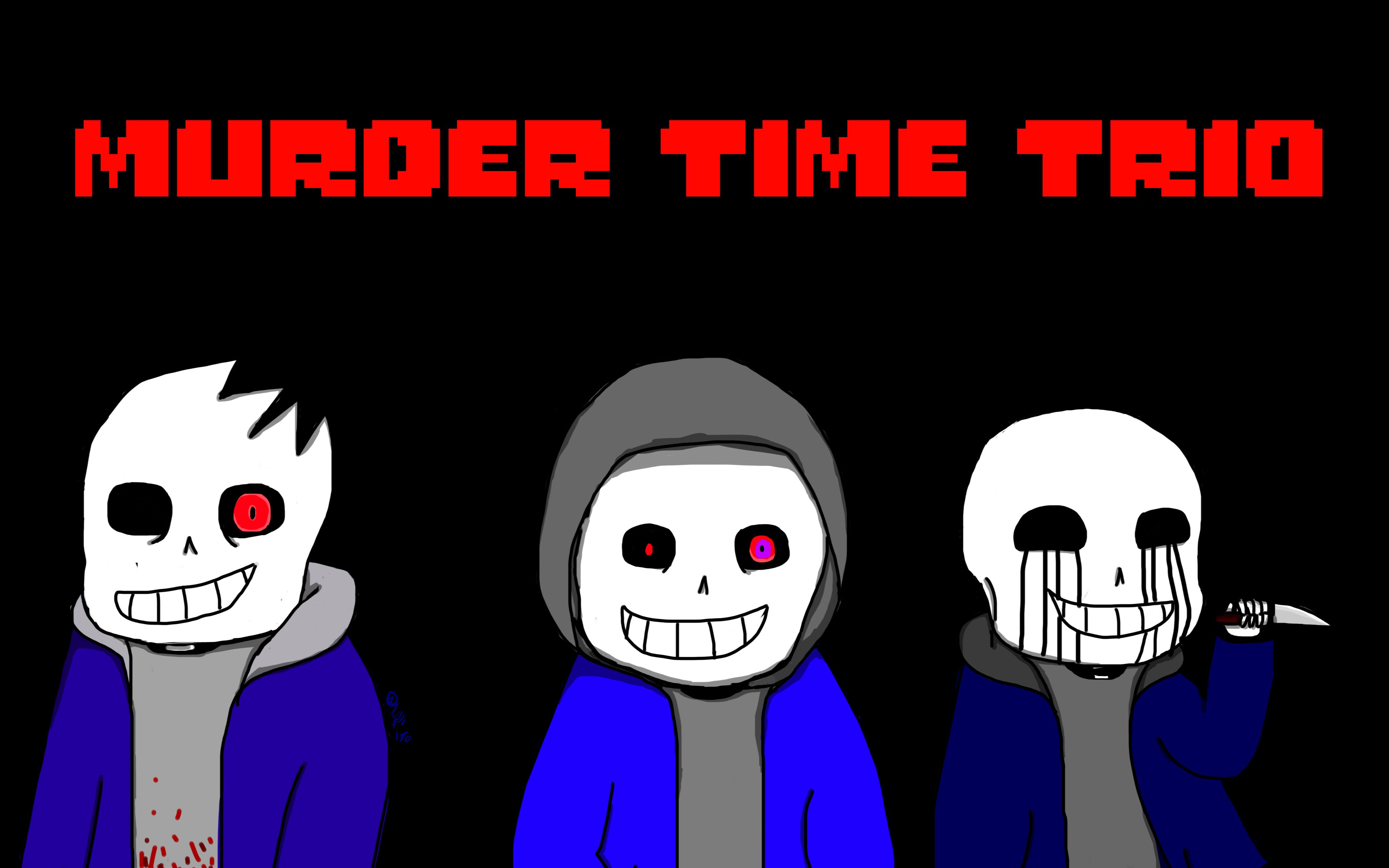 【绘画】murder time trio(屑)_哔哩哔哩 (゜-゜)つロ 干杯~-bilibili