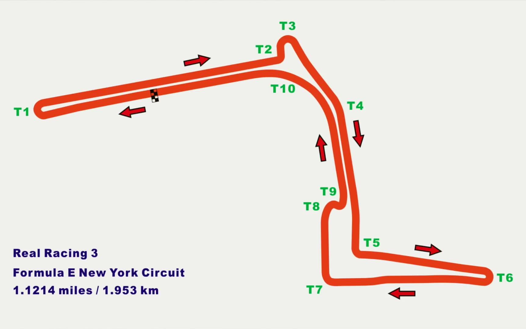 [RRK]真实赛车3 纽约FE电动方程式赛道实战走线教学 弯道标示(Formula E New York Circuit)[60 FPS]哔哩哔哩bilibili