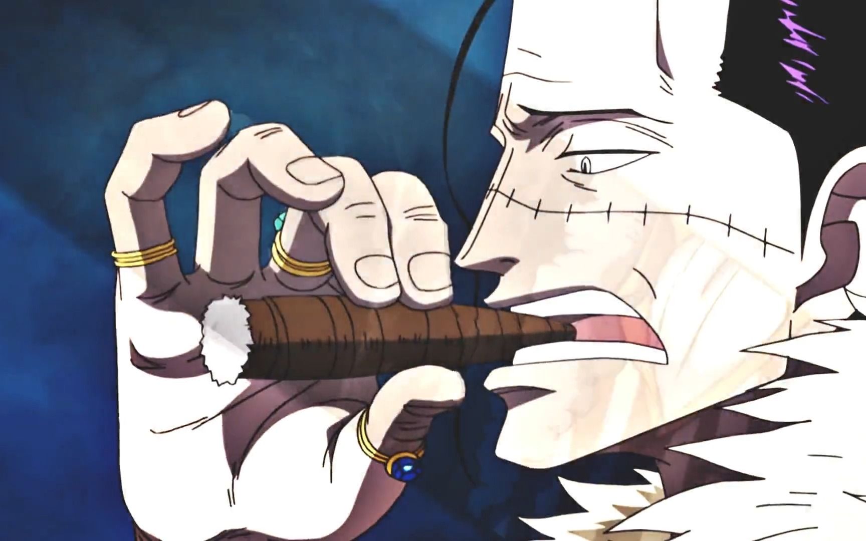 高傲且霸气侧漏的老沙,谁不爱呢 海贼王