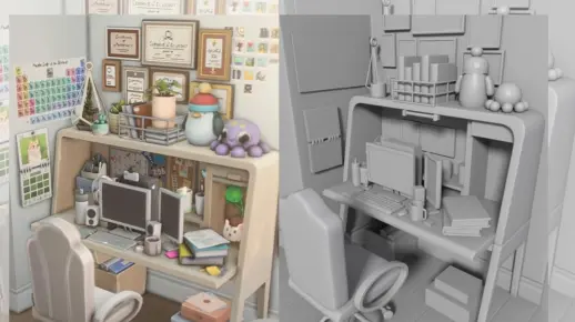 3Dmax场景建模 | 办公书桌模型制作，3D建模思路讲解，模型布线教程，技巧案例教学