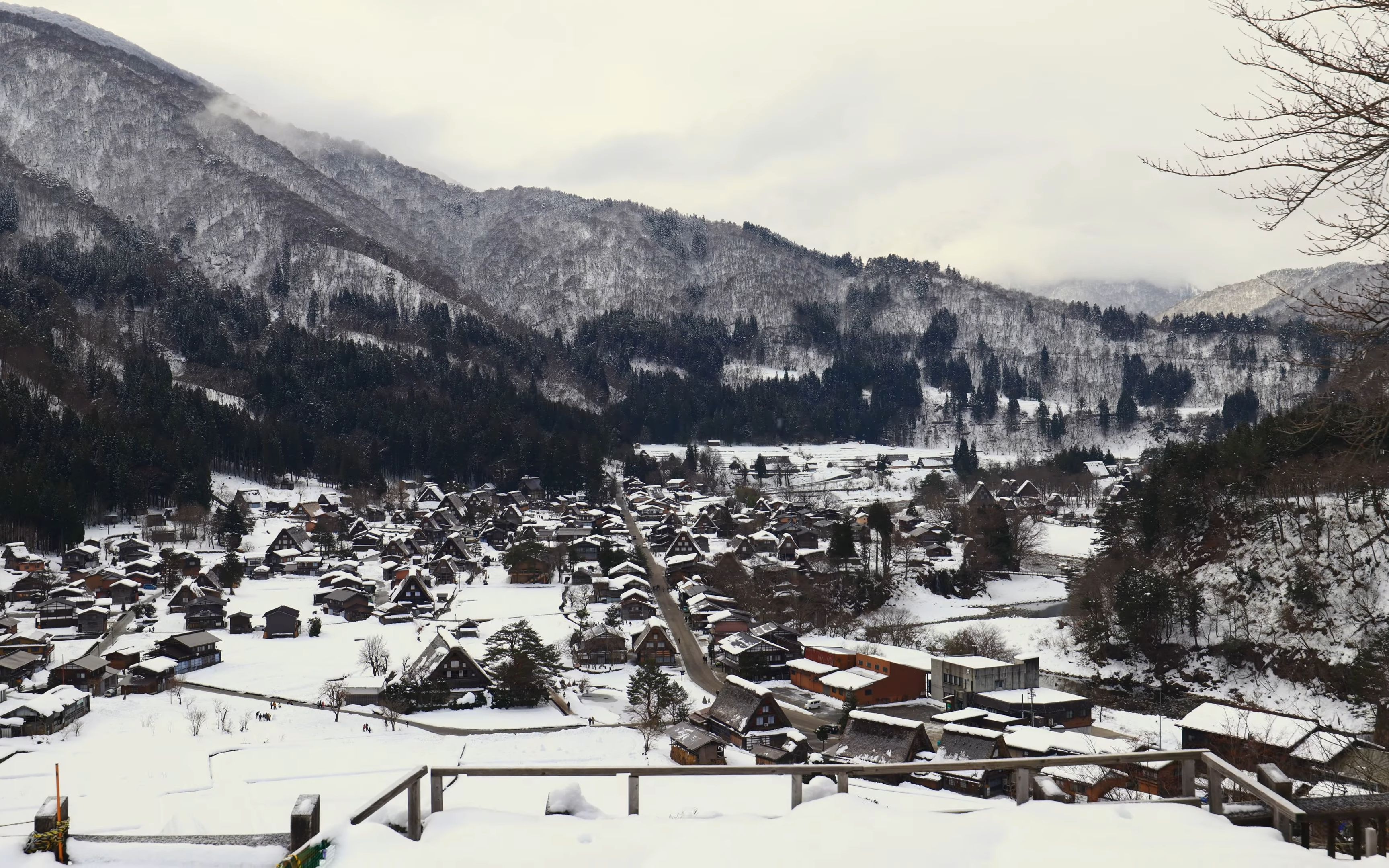 【超清日本】【岐阜县】【4K】2023 日本三大秘境之一 —— 白川乡的雪景哔哩哔哩bilibili