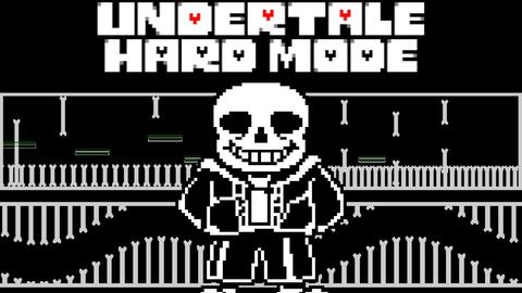 传说之下困难模式第一阶段】UNDERTALE HARD MODE sans fight!!