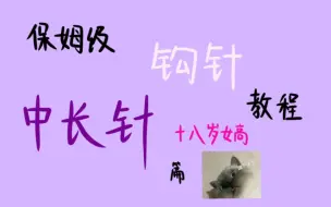 Download Video: 【钩针教程】保姆级新手钩针入坑教程——中长针