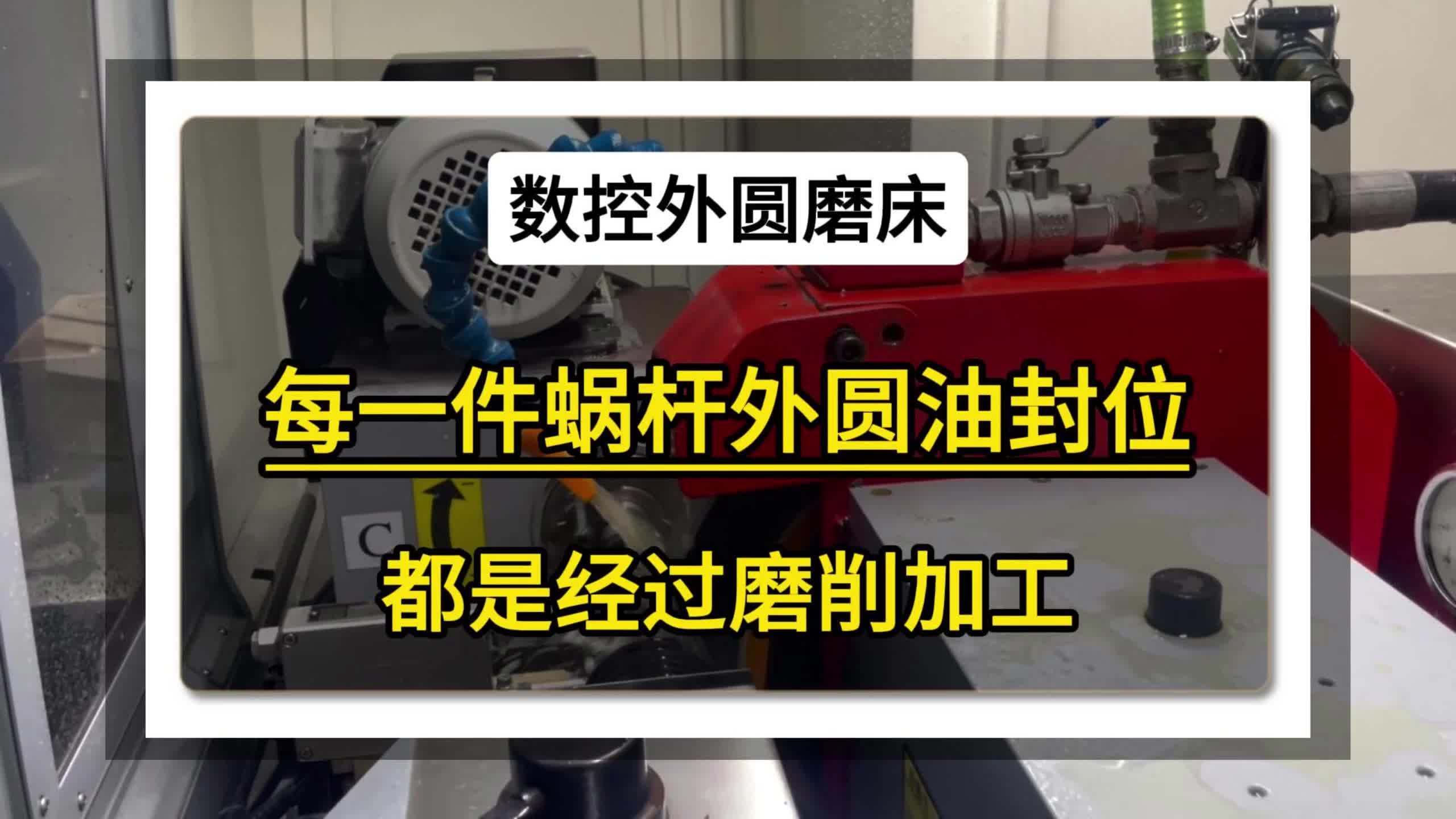 每一件蜗杆,外圆 油封位都是经过磨削加工