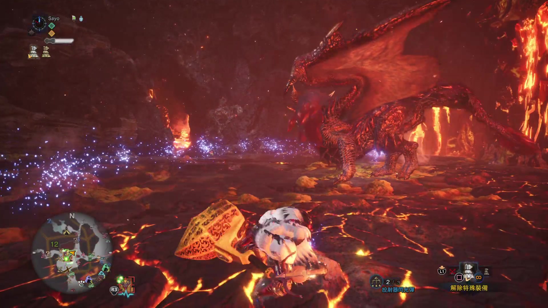 怪物猎人世界历战王炎王龙大锤练习6分38秒