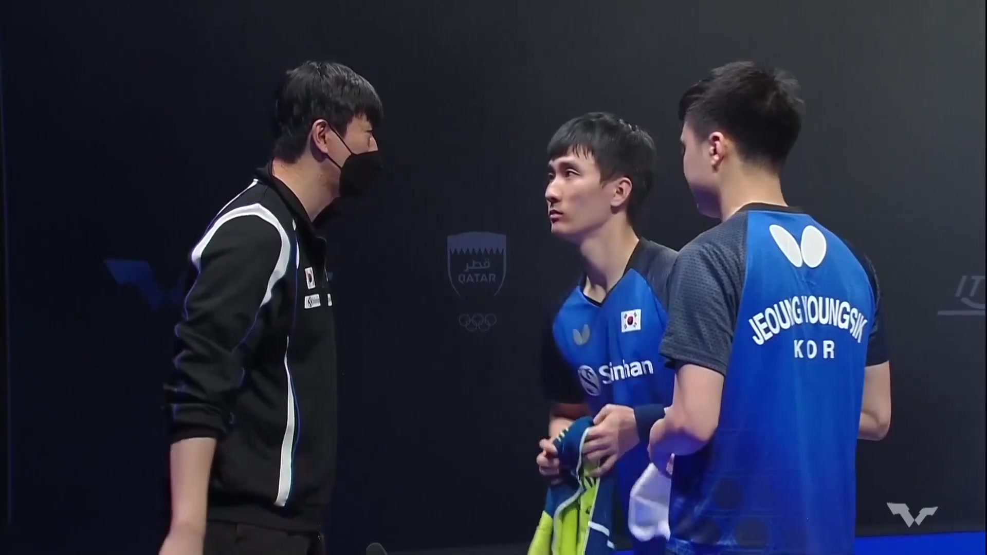 【哇哈体育】 郑荣植 李尚洙 vs 约内斯库 罗布勒斯 wtt球星挑战赛