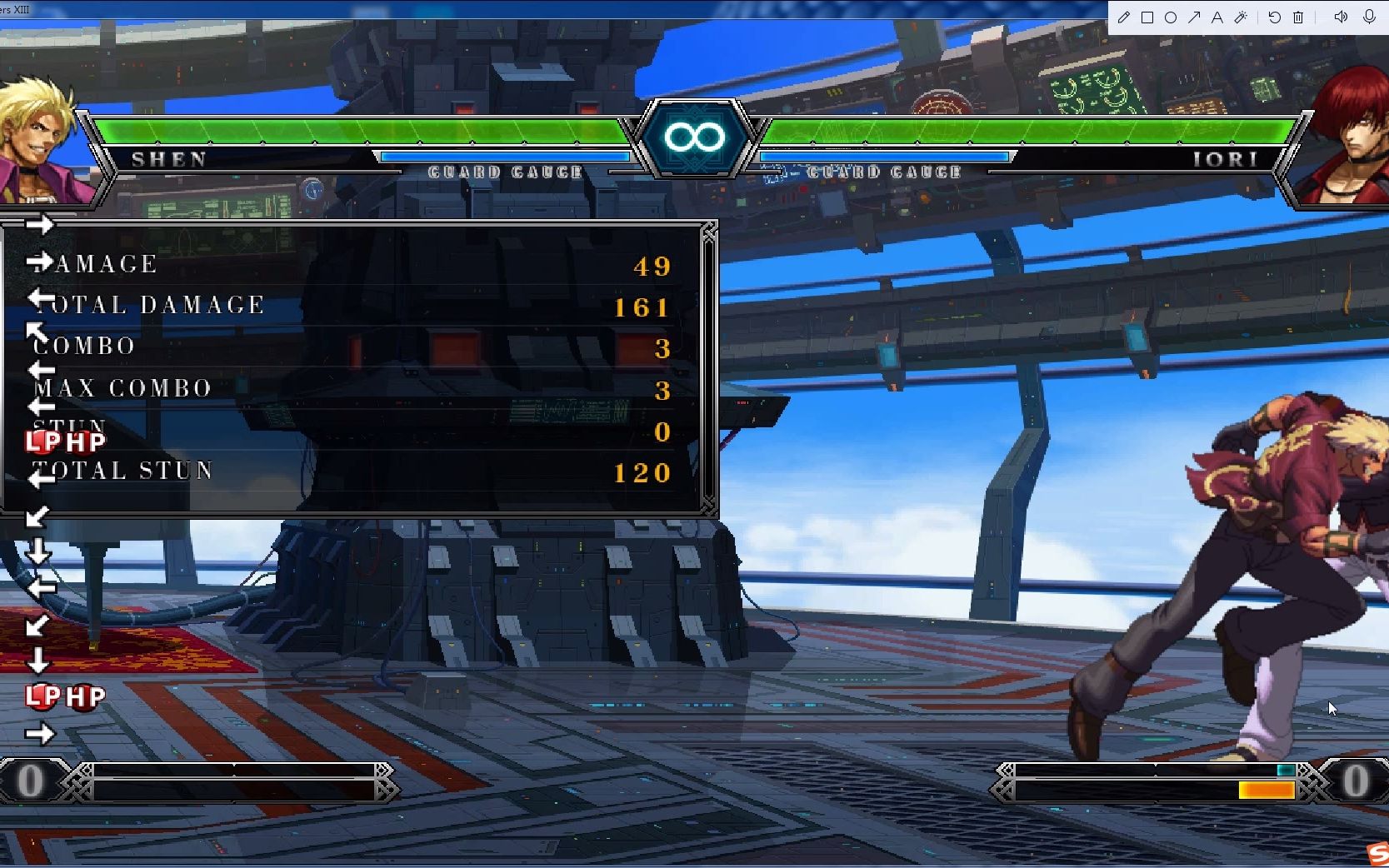 【拳皇13】神武5气2hd最低伤_哔哩哔哩_bilibili