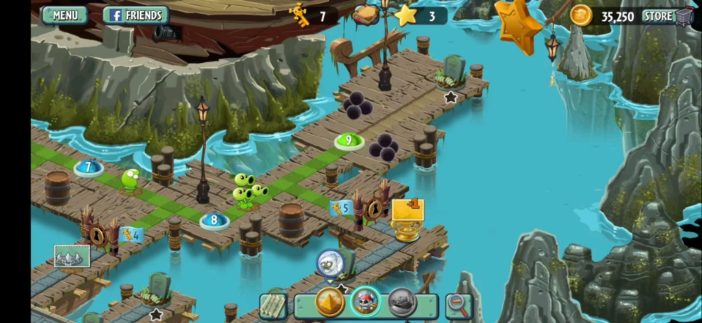 pvz2国际版迷宫旧版 海盗港湾主线第九关