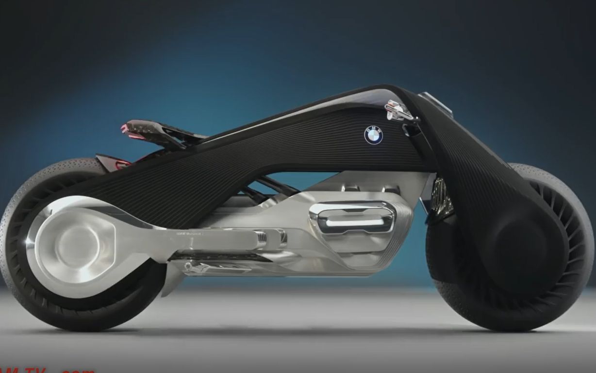 宝马自平衡概念摩托车- vision next 100 细节展示