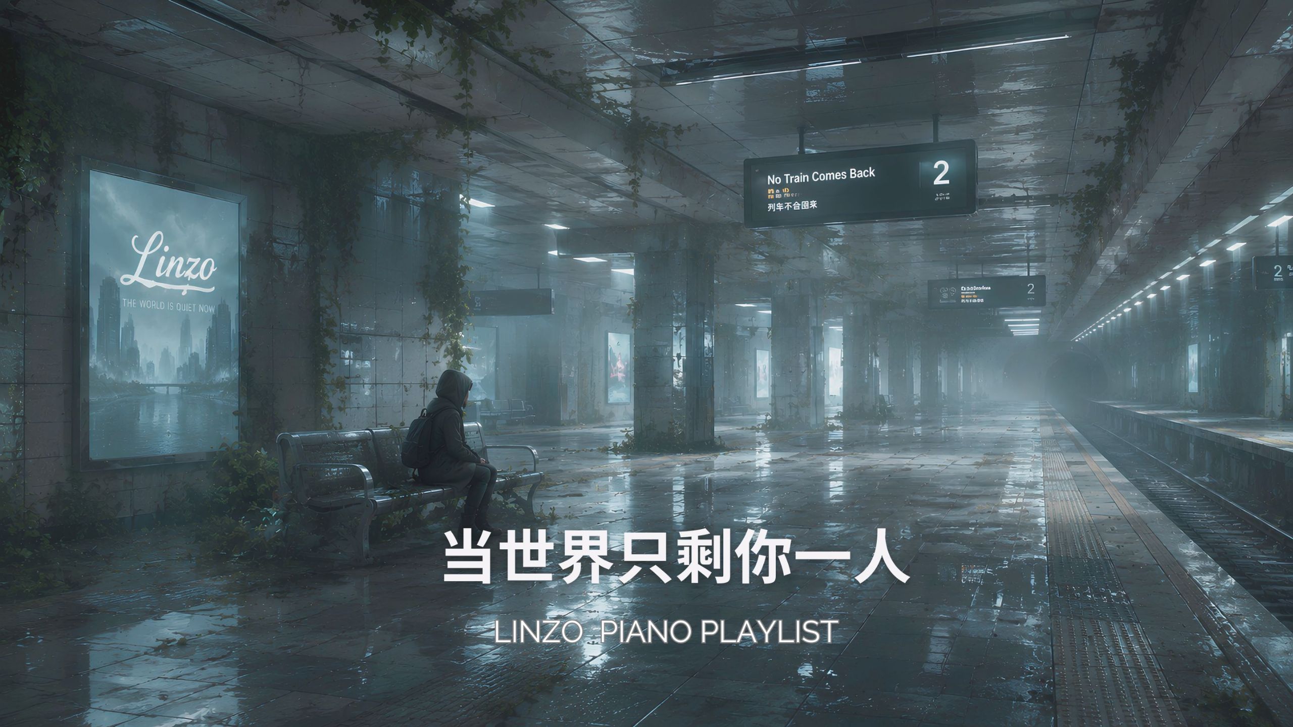 当世界只有你一人，世界末日氛围的钢琴旋律｜列车已经不会再来｜适合高度专注做事的音乐