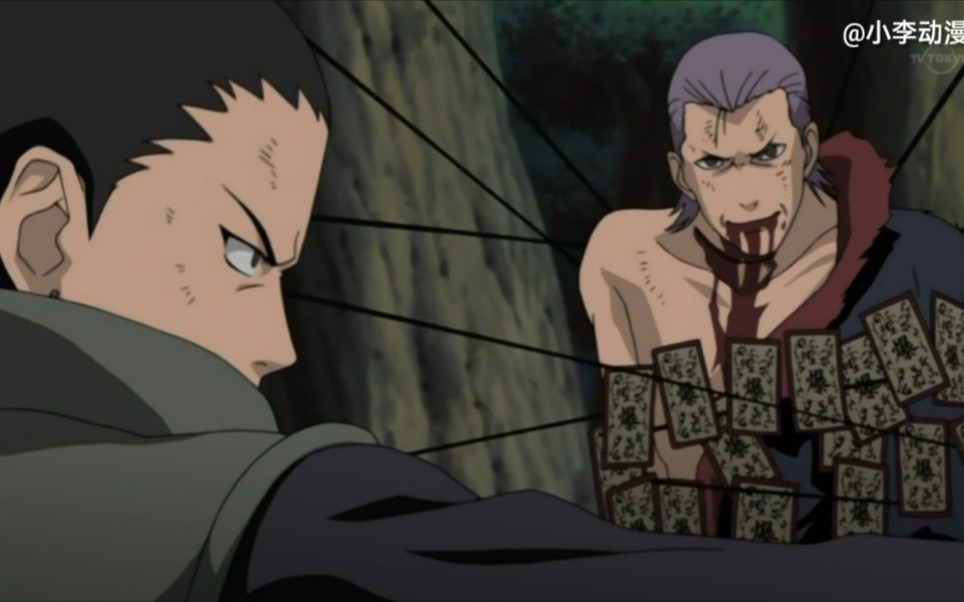 木叶第一军师奈良鹿丸vs邪神教徒飞段,鹿丸终报师仇