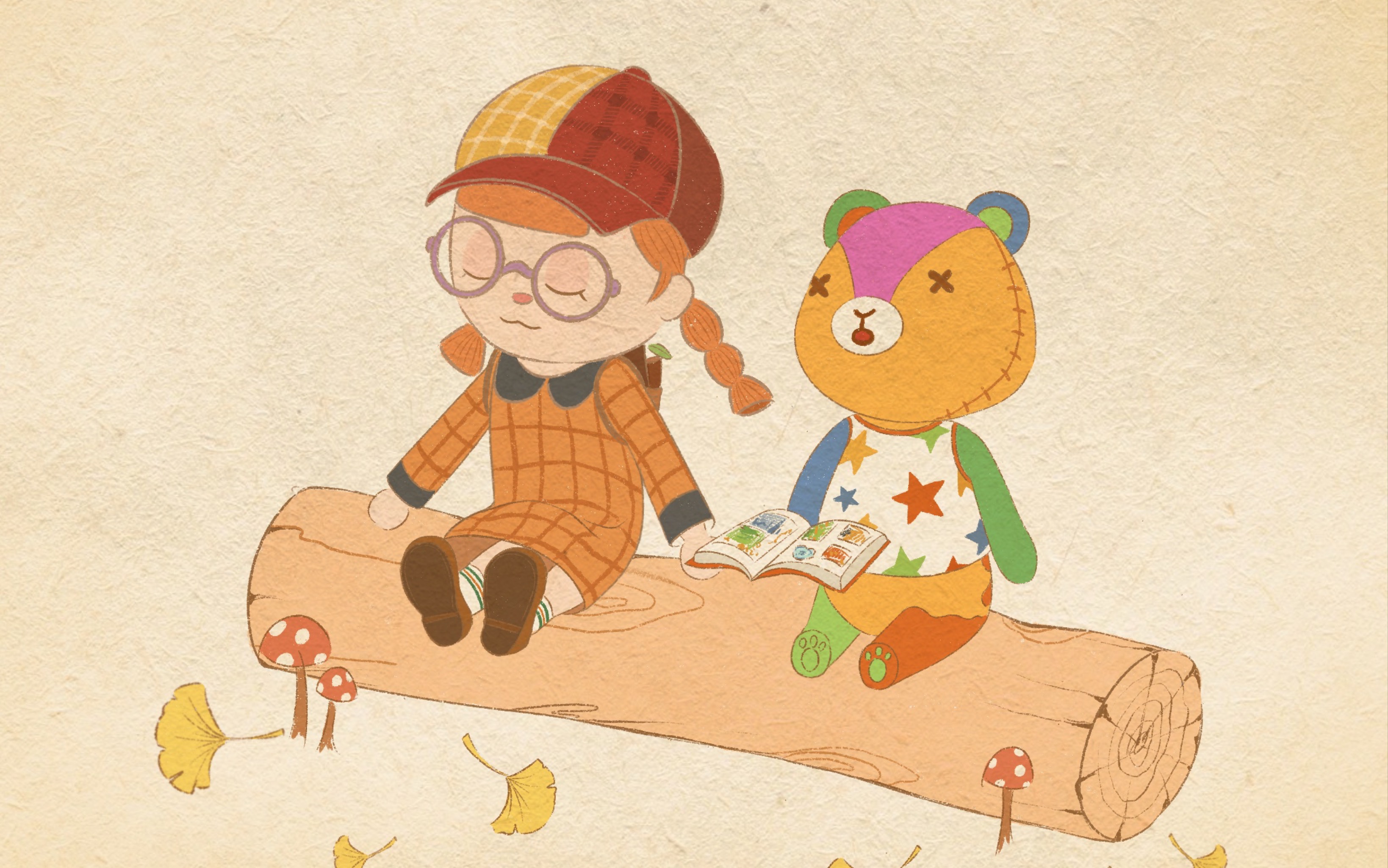 【板绘过程】和动森的小动物一起过秋天狸