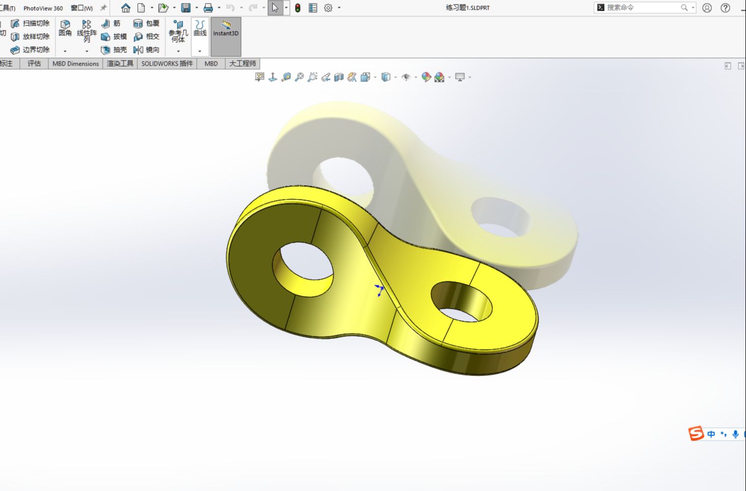 SolidWorks练习题每日一练溪风博客哔哩哔哩bilibili