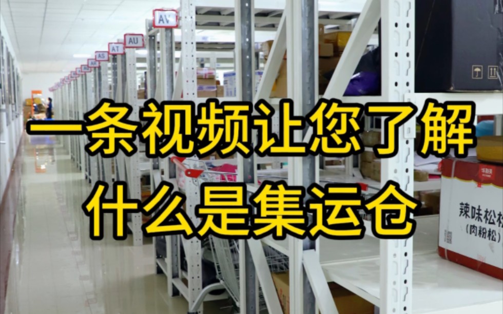 一条视频让您了解《什么是集运仓》#国际集运 #国际物流 #集运日本哔哩哔哩bilibili