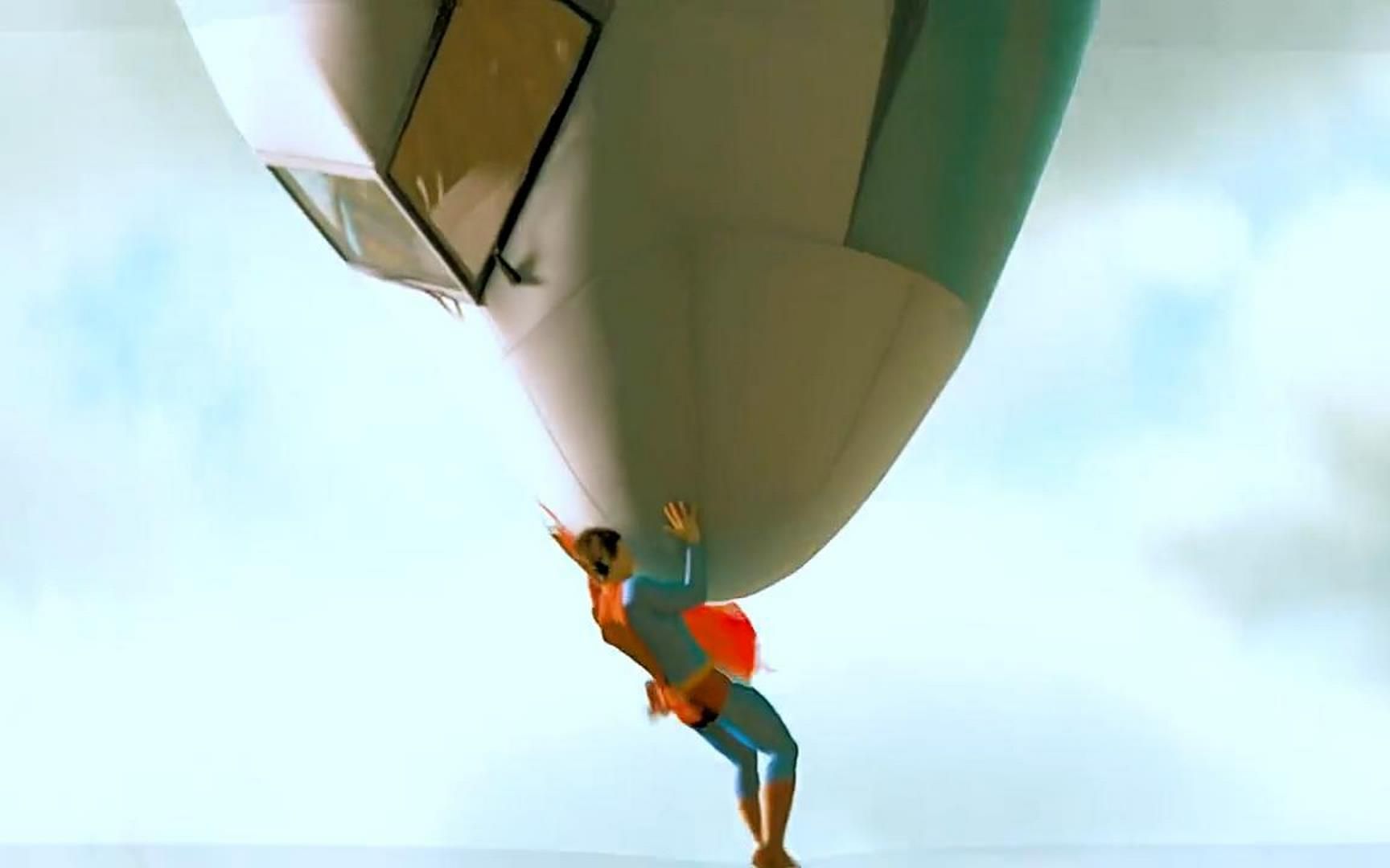 超人徒手接飞机,我姐徒手接导弹