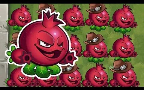 [图]pvz2 你见过满级的新植物双枪石榴吗？