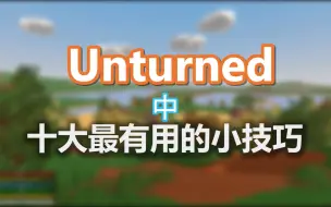 Unturned 中 “十大最有用的小技巧”