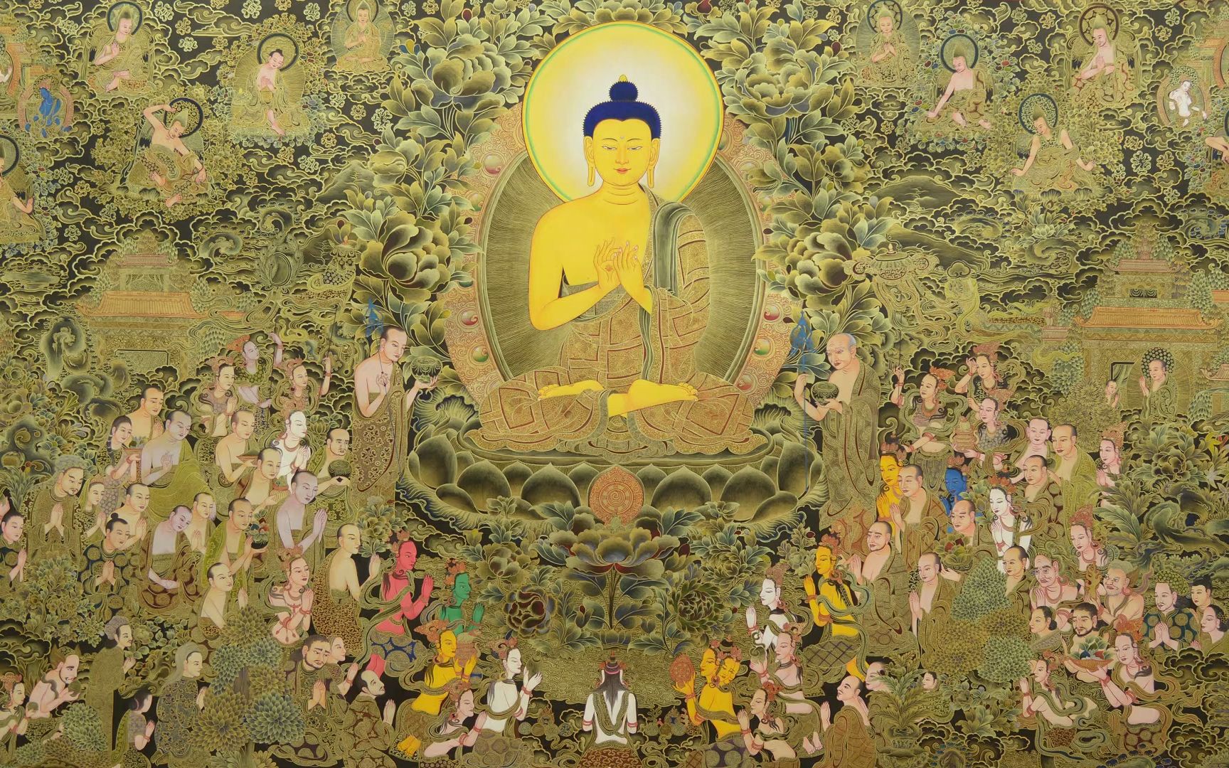 观佛,听音,宁静音乐,解除焦虑,水晶钵,助眠