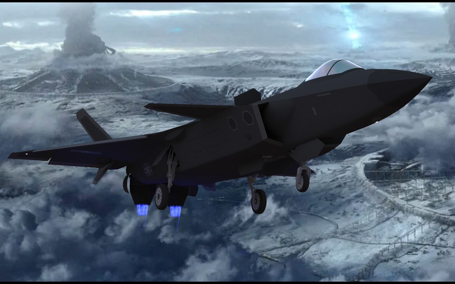 j20c 歼20c 垂直起降 自制做成了!