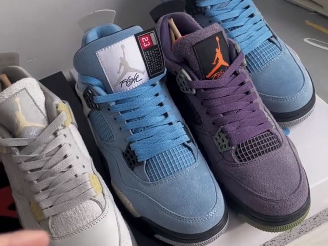 真实原相机实拍讲解aj4细节 这三双的绒毛刷色感你爱了吗