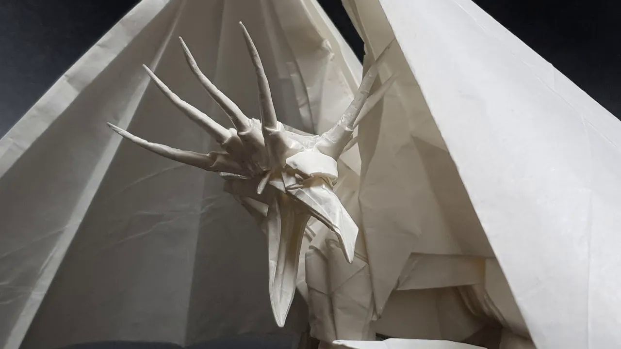 【siestaorigami】古代龙折纸教程origami ancient dragon