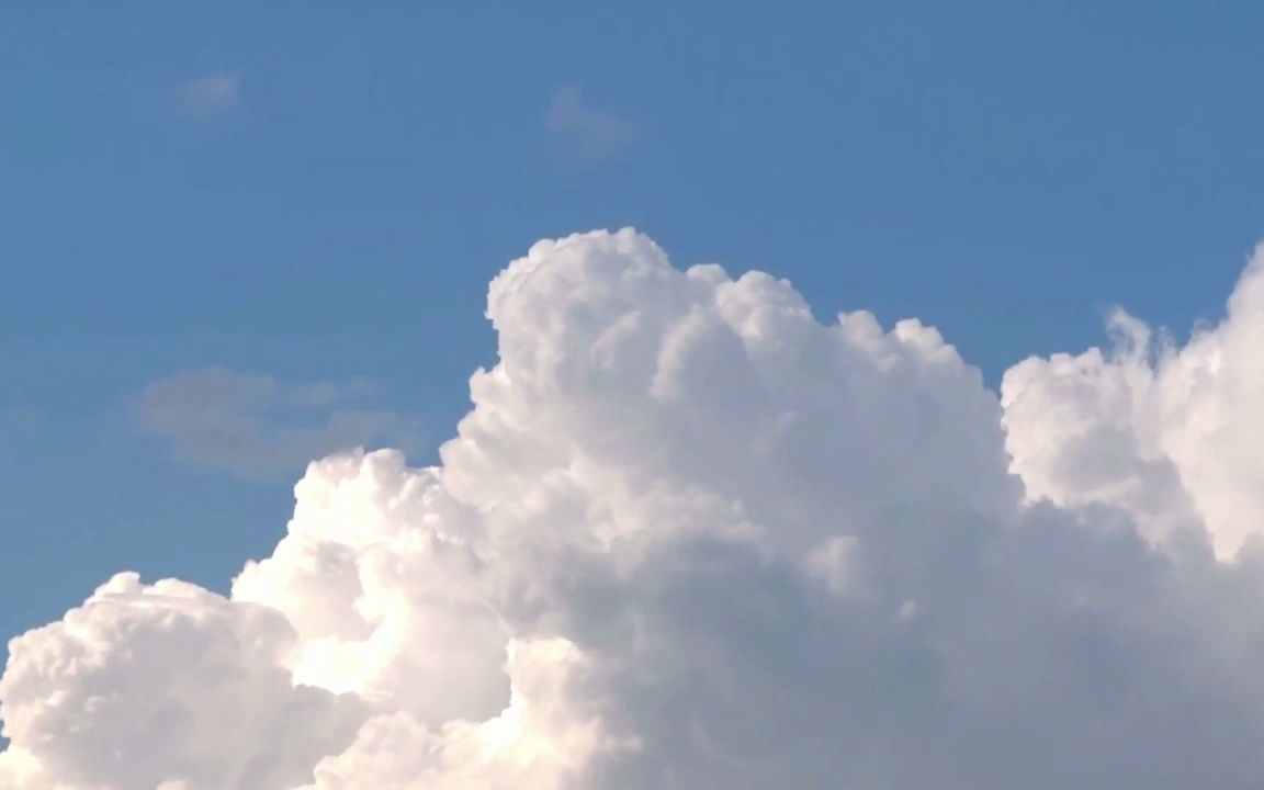 k2910 唯美蓝天白云流云云层翻滚流动时光流逝大自然景色空镜头大屏幕