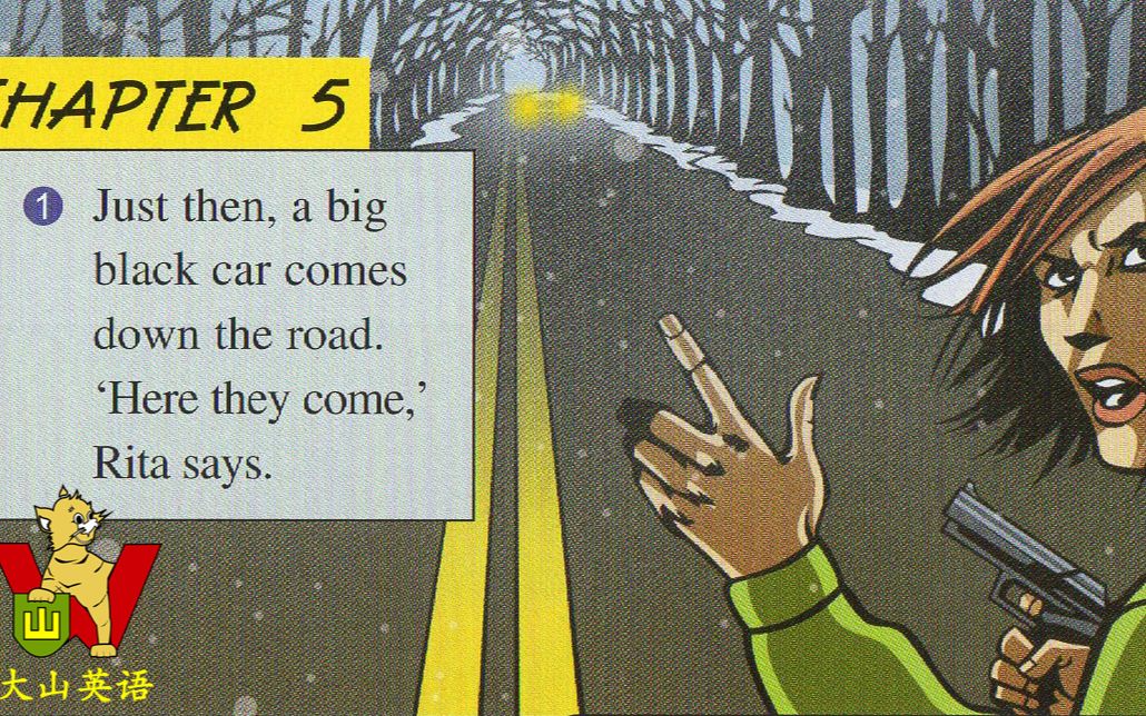 大山英语 书虫 入门级 美绘光盘版《kidnap 谜图》