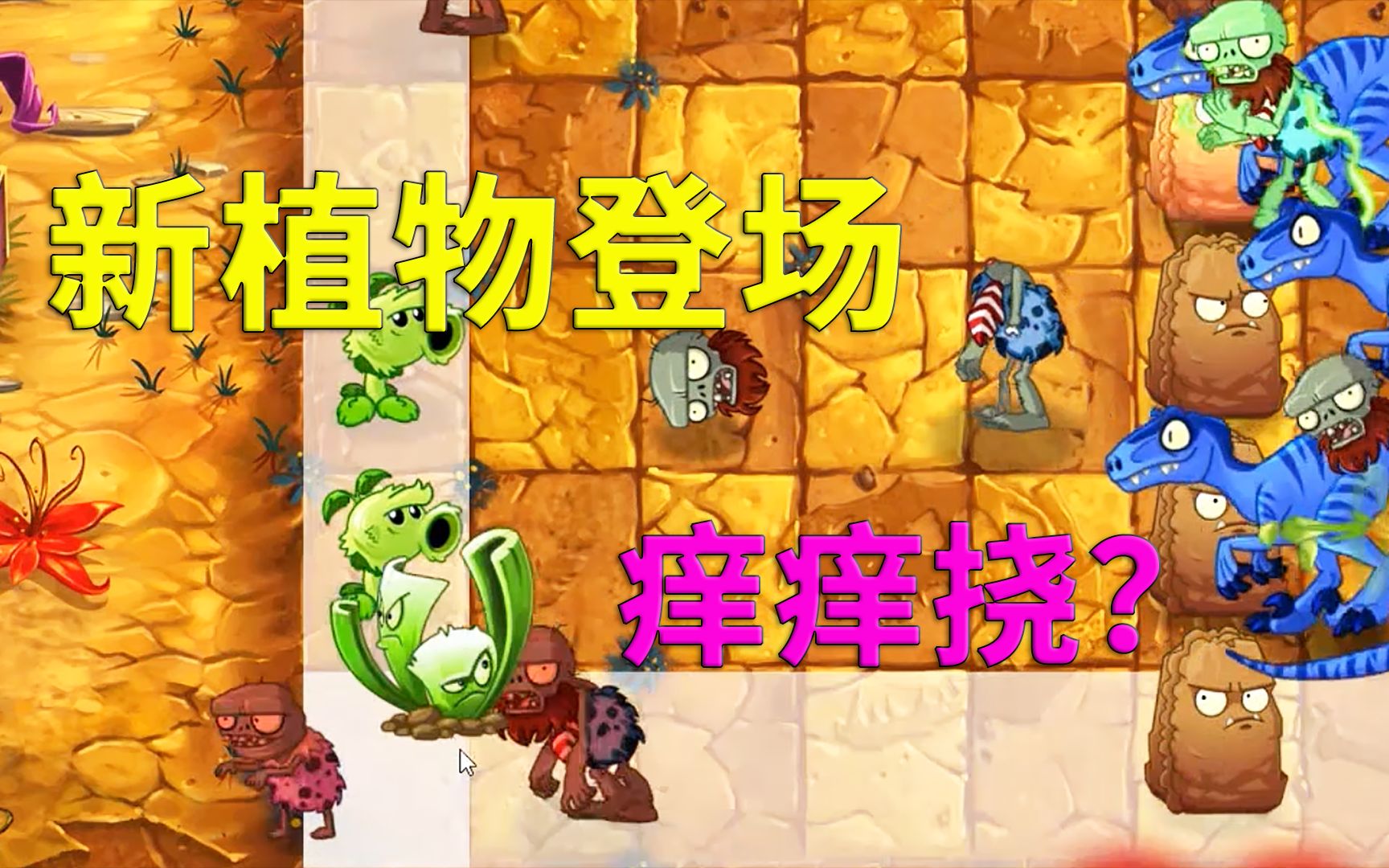活动作品植物大战僵尸2国际版新植物登场痒痒挠