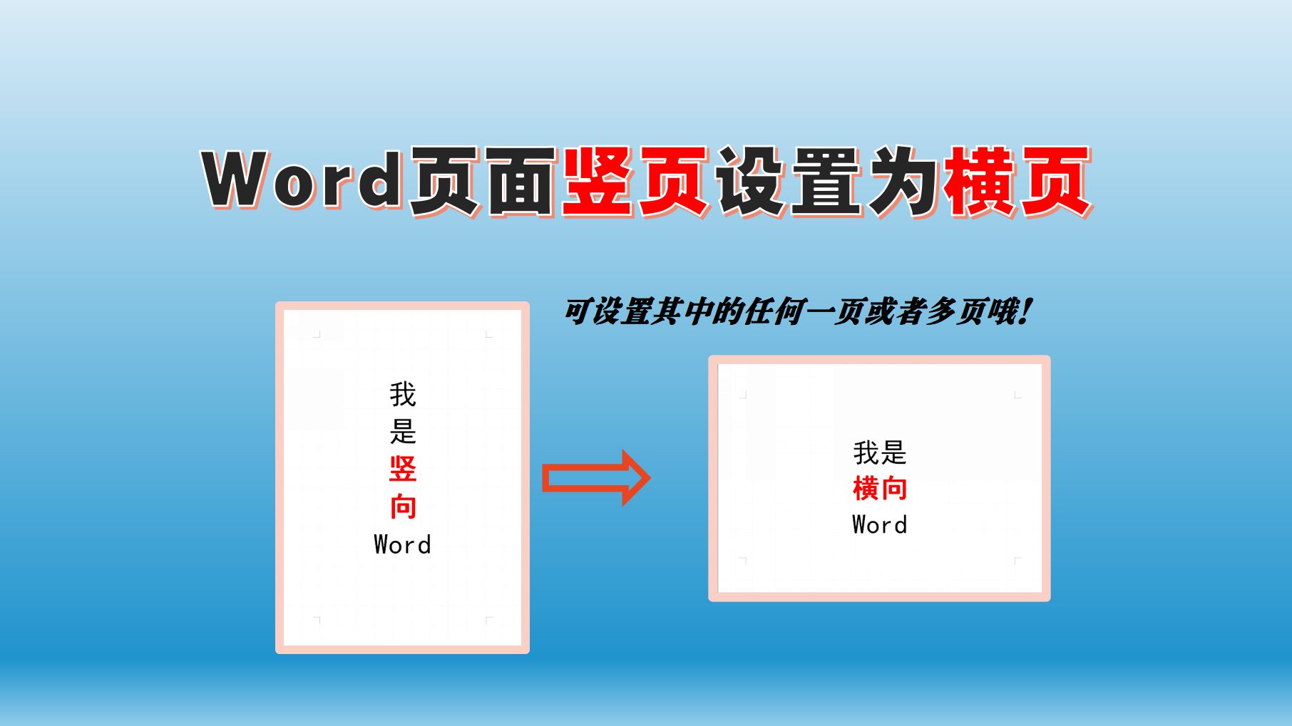 Word页面竖向变横向设置教程,零基础标书制作教程系列!哔哩哔哩bilibili