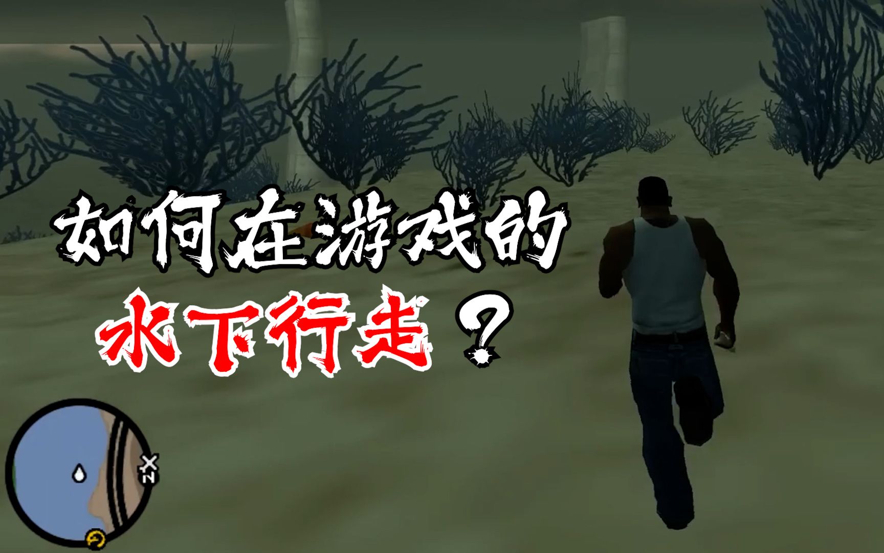 如何在GTA系列游戏的水下行走?哔哩哔哩bilibili圣安地列斯游戏杂谈