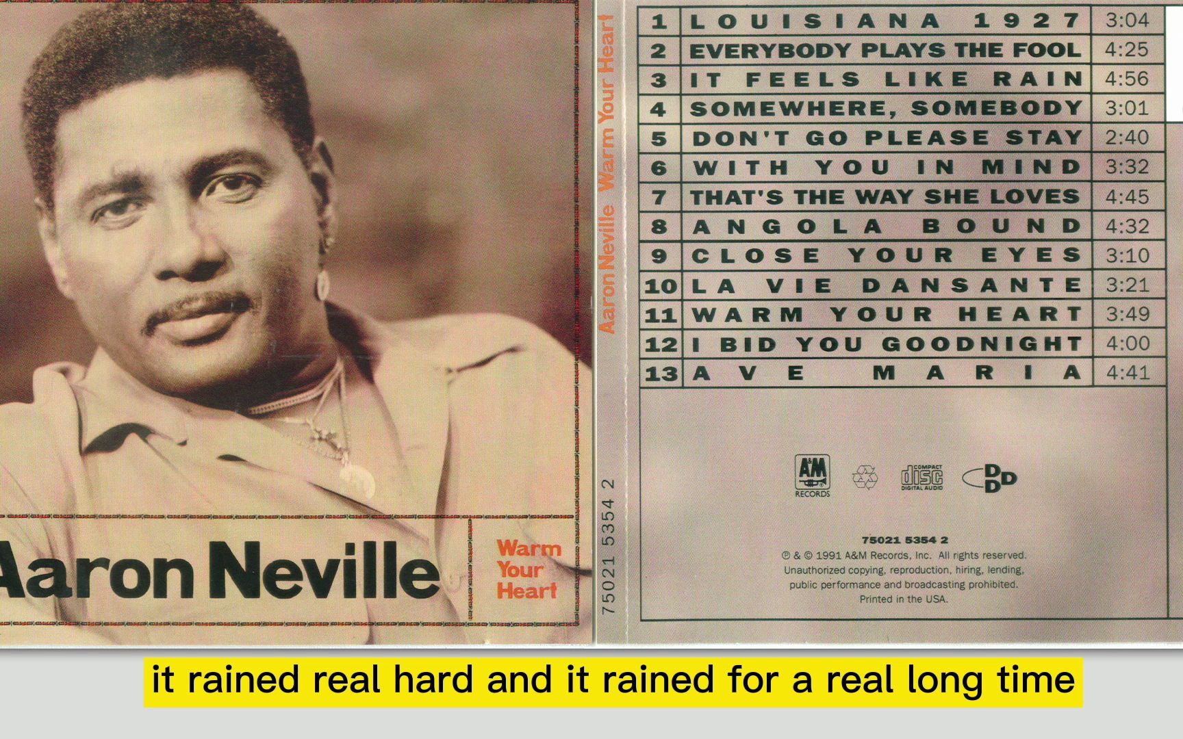 [图]天使嗓音 Aaron Neville -《Warm Your Heart》(92年刻字版)[Wav]