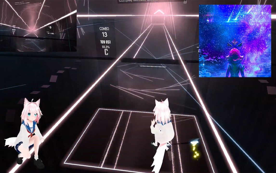 [图][Beat Saber/Artemisblue]"星之守护者2019"皮肤主题曲 : 光与蚀