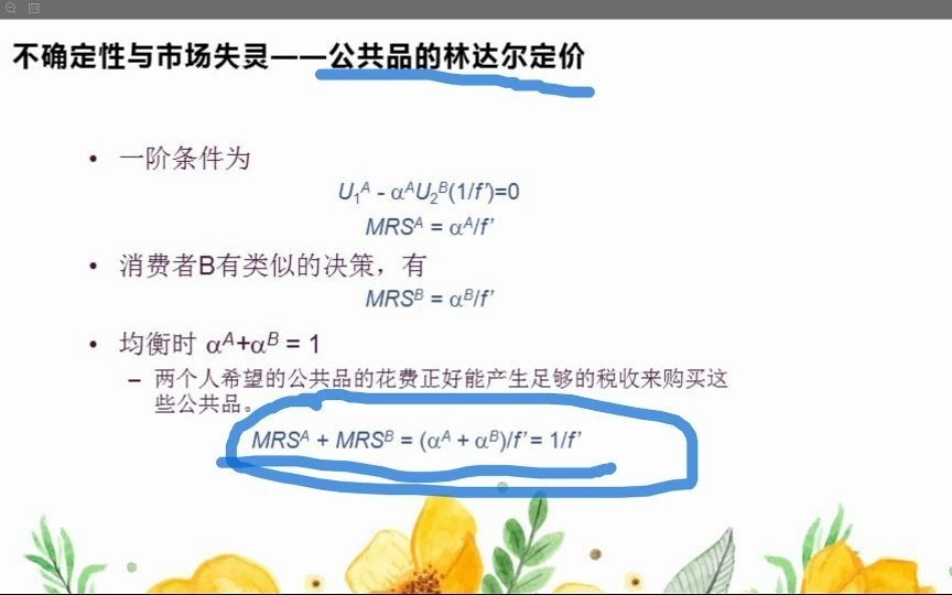 中国人民大学经济学考研微观经济学公共品的林达尔定价2知识点哔哩哔哩bilibili