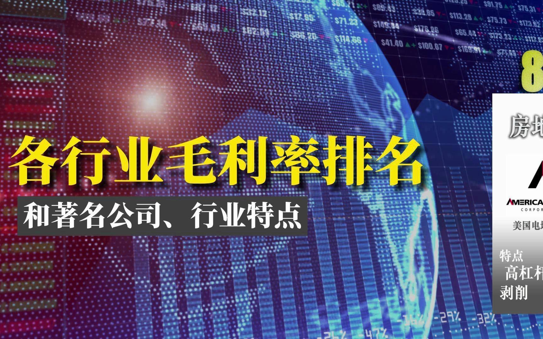 看准赚钱行业、总结规律,请看各行业毛利率排名【啦数据】哔哩哔哩bilibili