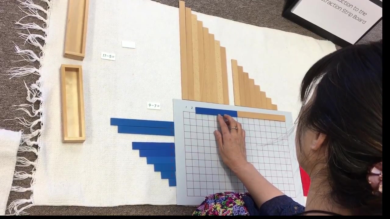 蒙台梭利教育——数学系列之减法(数棒游戏)哔哩哔哩bilibili