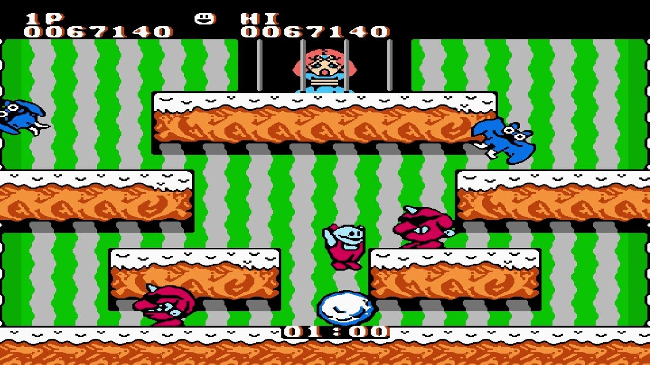 雪人兄弟隐藏(限时)模式通关【fc白月夜】