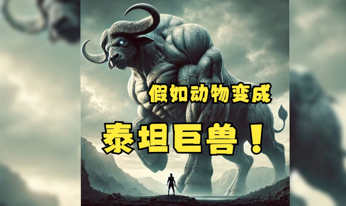 假如动物们都变成了泰坦巨兽?简直压迫感十足!