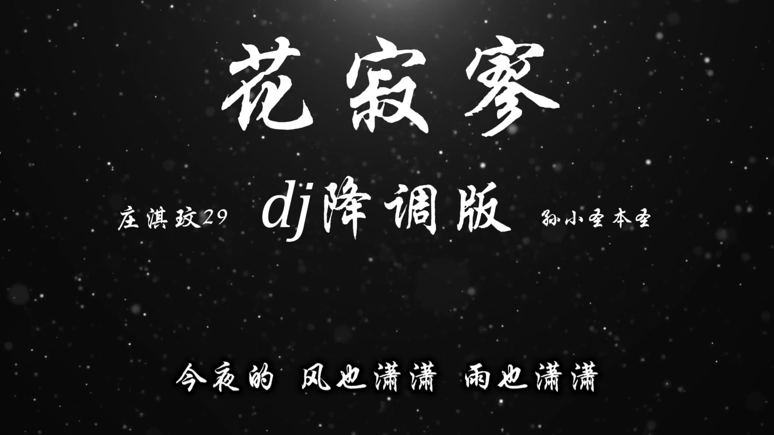 《花寂寥 (DJ降调版)》庄淇玟29