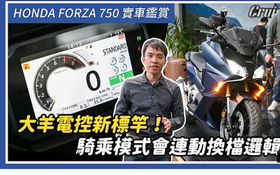 2021 本田 FORZA 750实车:大羊电控新标杆!骑行模式联动换档逻辑哔哩哔哩bilibili