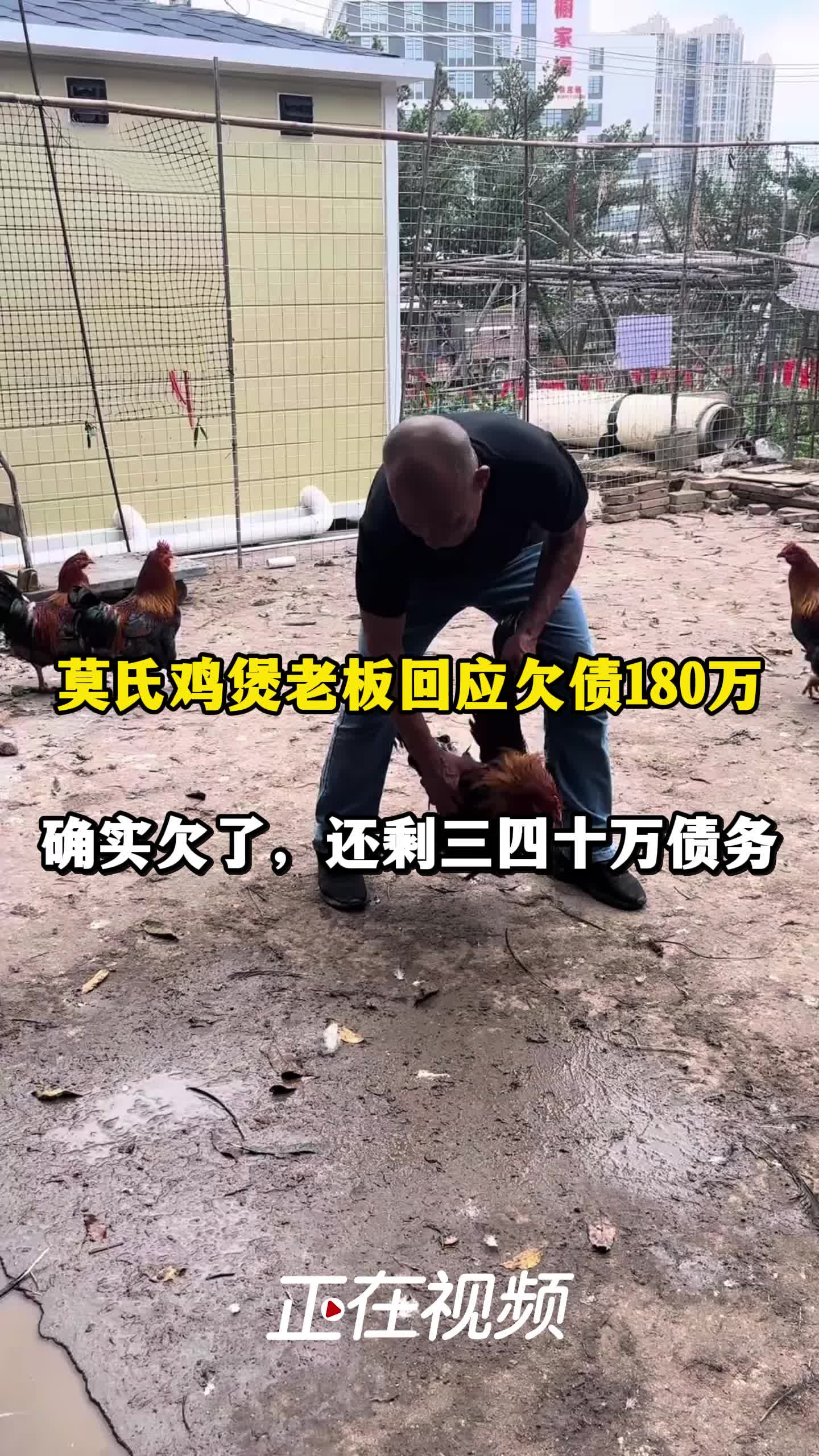 莫氏鸡煲老板回应欠债180万