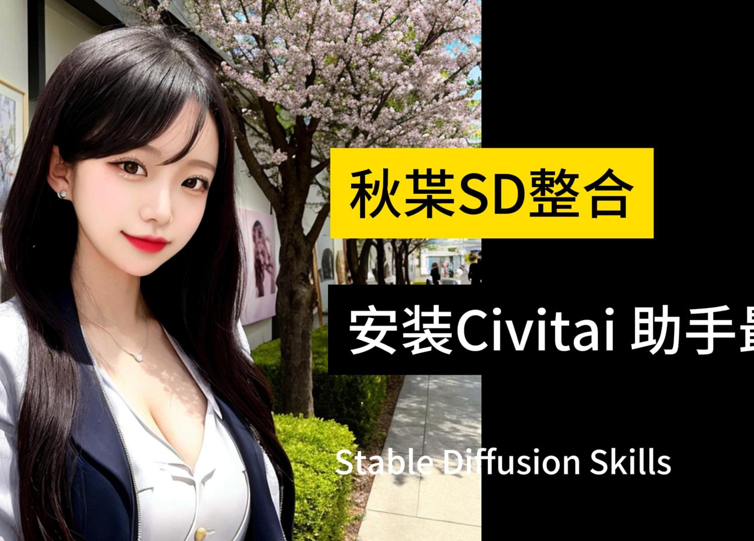 秋枼SD最新版civitai 助手安装和使用教程哔哩哔哩bilibili