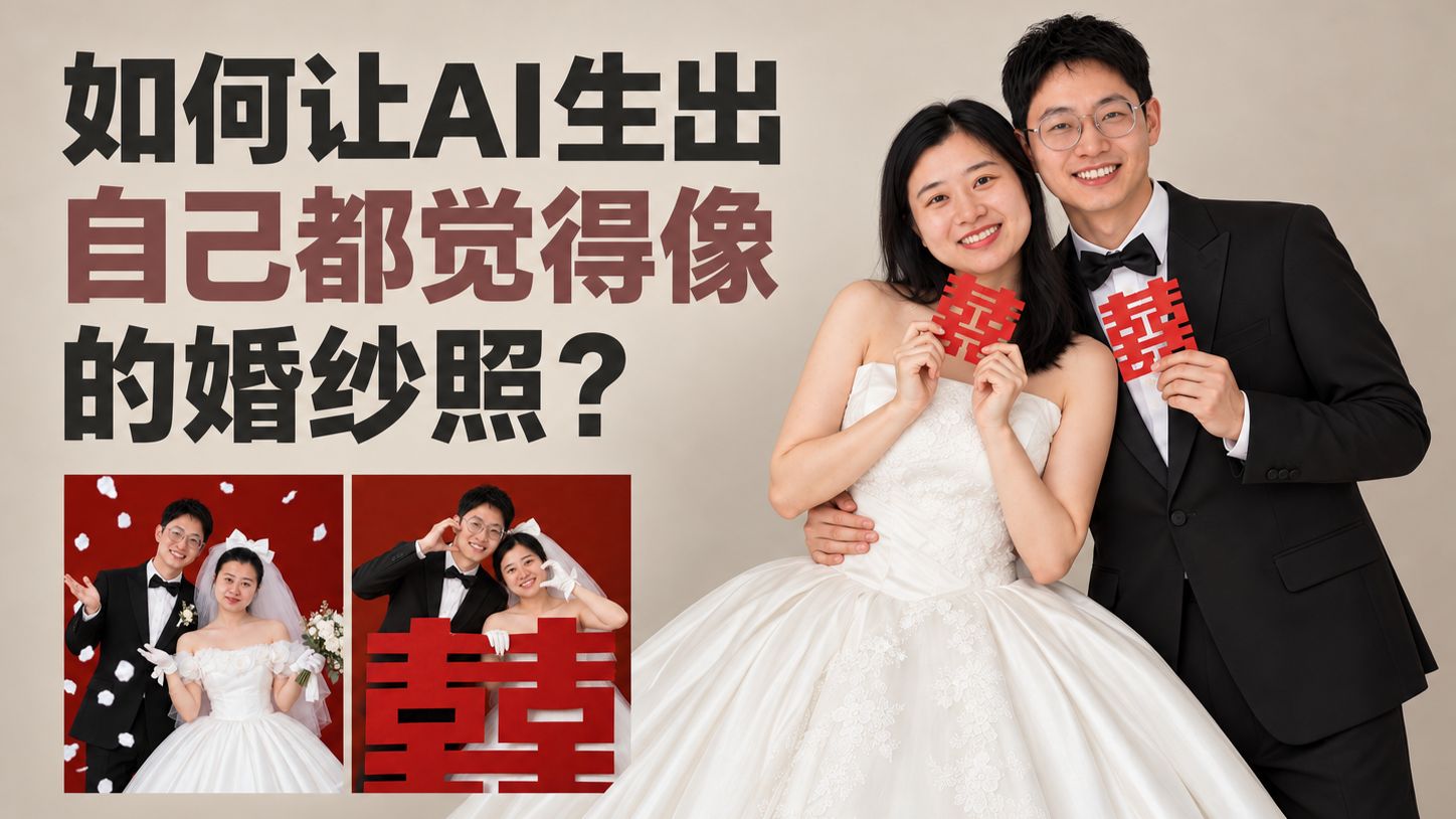 如何让AI生出自己都觉得像的婚纱照？
