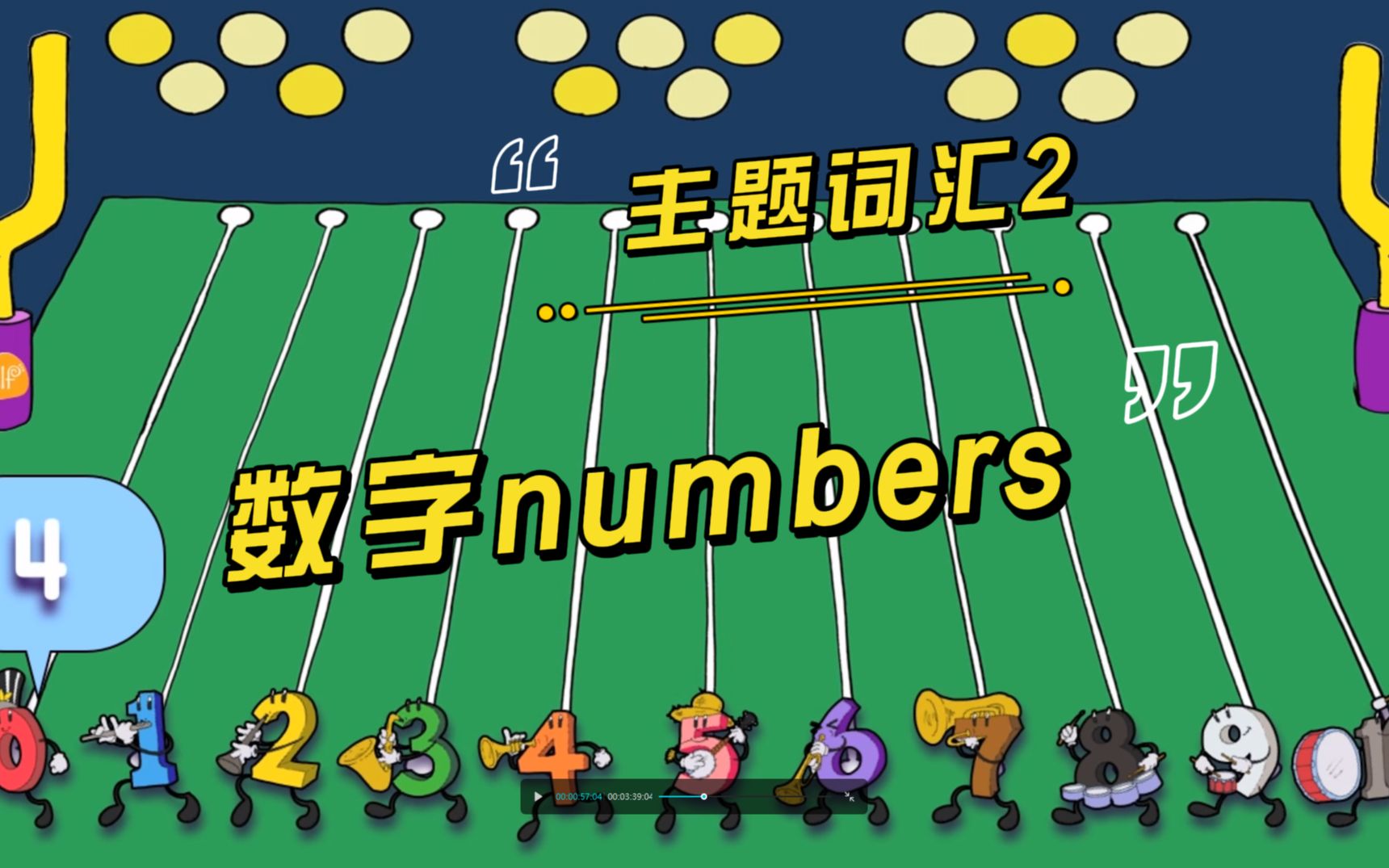 [图]【主题词汇】2-numbers数字（合集）教程动画+慢速童谣 英语启蒙